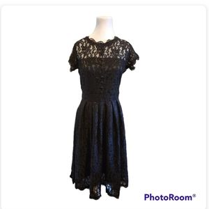 Vintage Black Lace Dress